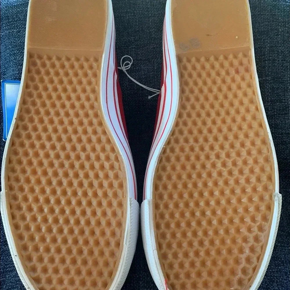 Women’s Balloons red vintage 90s mule sneakers 100% cotton canvas. Size 10 - Picture 4 of 4